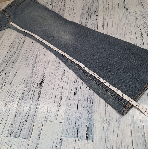 (31x32) Y2K Silver Jeans , Aiko low-rise bootcut flare , Vintage bell bottoms - Picture 14 of 16